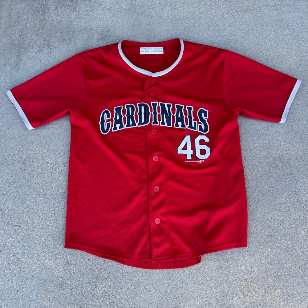 St Louis Cardinals Paul Goldschmidt 46 MLB Jersey Kids XL 14/16 Red Baseball